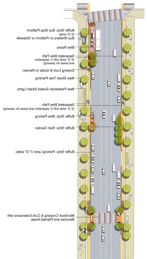 菲格罗亚走廊平面图. Algonquin College Student Common Stormwater Management Concept. 有关全文，请下载下面的项目PDF